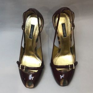 Dolce and Gabbana deep red pumps